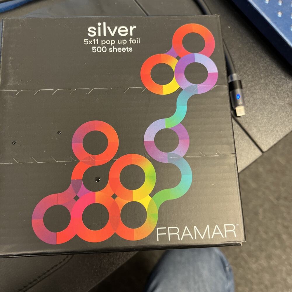 Framar Star Struck Silver Pop Up Hair Foil Aluminum Foil Sheets 500 Sheets